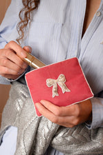 PEARL BOW SMALL POUCH