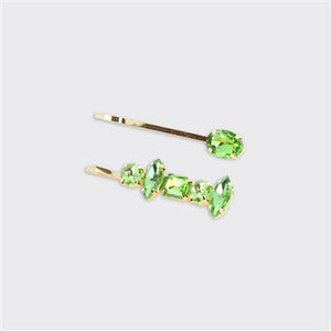 Set of 2 Gemstone Hair Clips