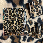 Women’s Leopard Print Cape Poncho with Fringe