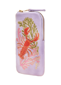 VELVET EMBROIDERED SUNGLASSES POUCH