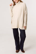 Roll Neck with Side Buttons
