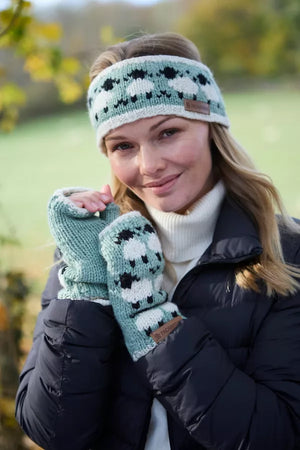 Sheep (Merino) Headband Green