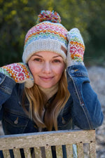 Killarney (Merino) Bobble Beanie Oatmeal