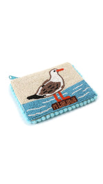 Beaded seagull purse