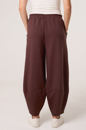 SOFT TOUCH BARREL LEG TROUSERS