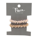 Champagne mix double crystal hairbands