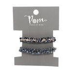 Black mix double crystal hairbands