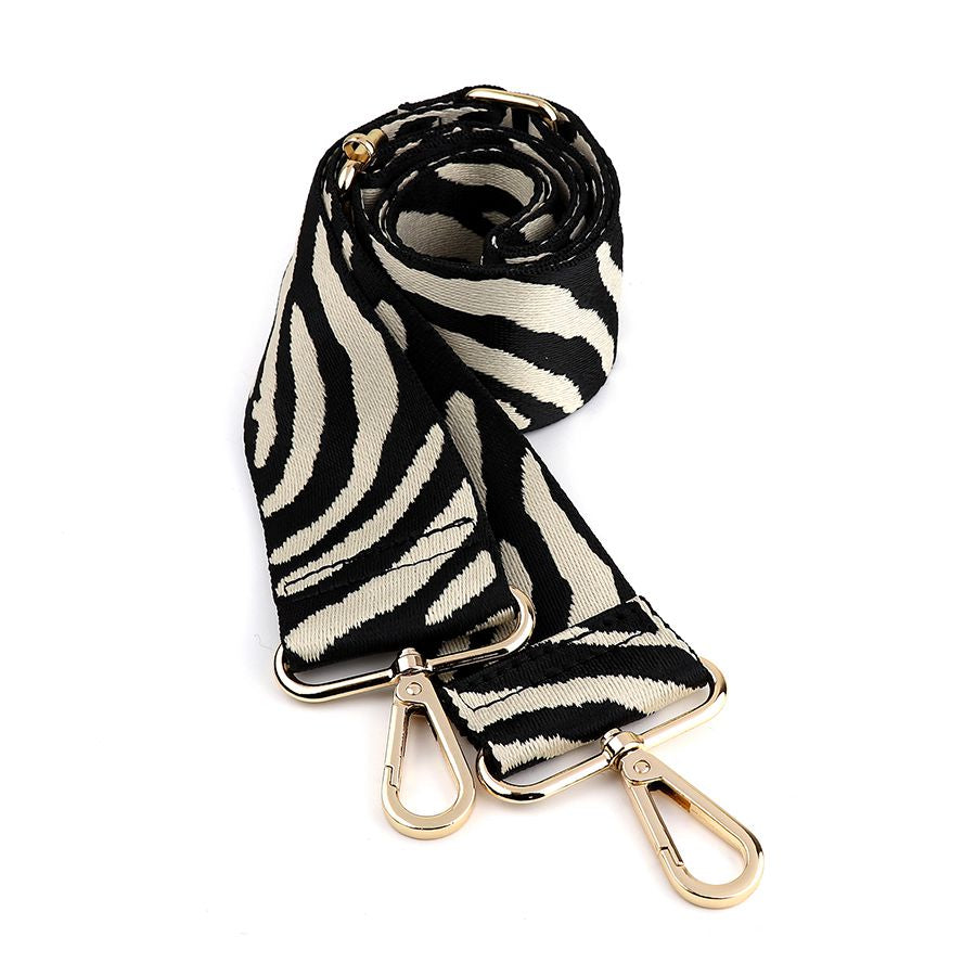 Zebra print interchangeable bag strap 81504