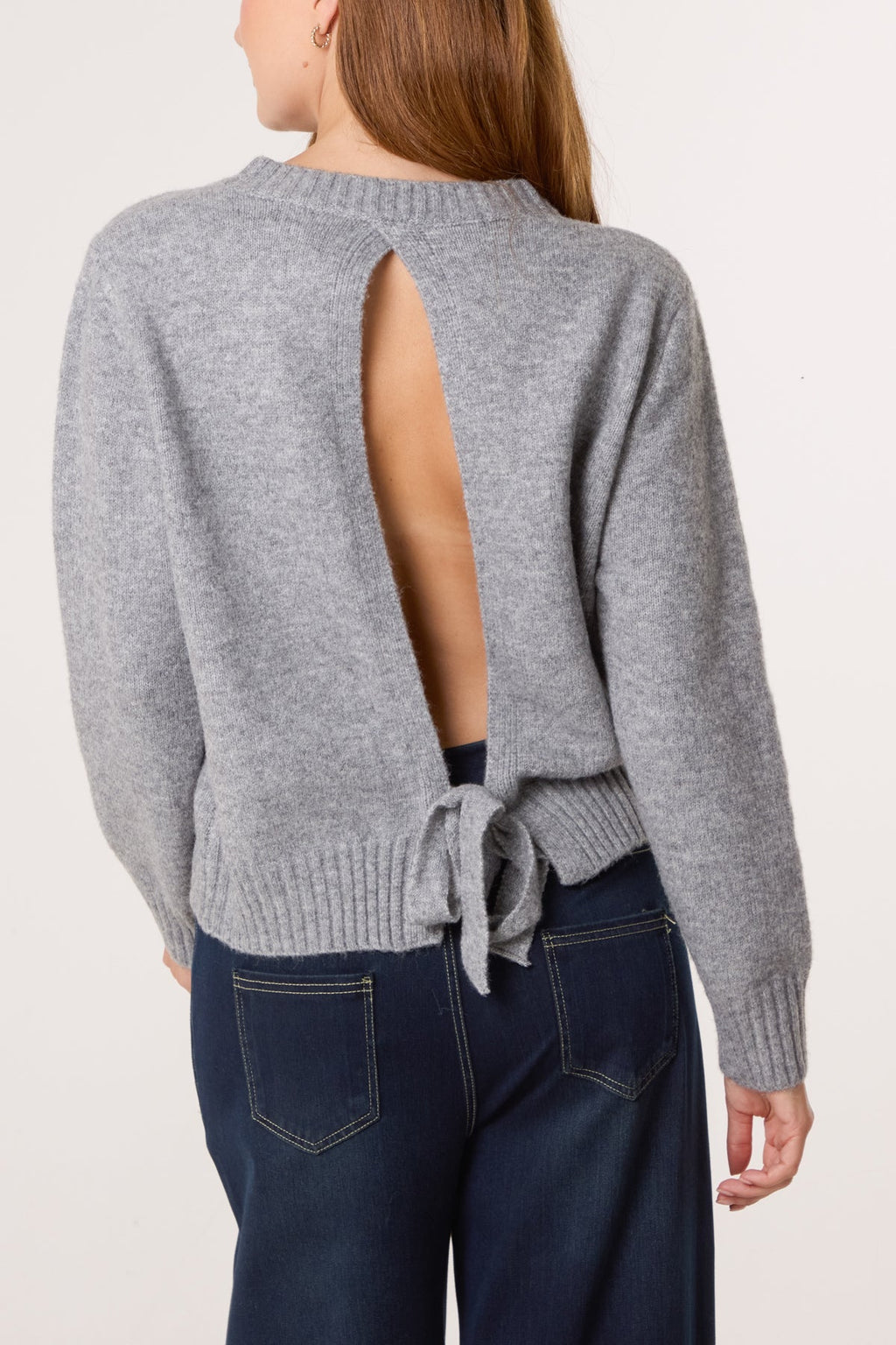 OPEN BACK KNOT JUMPER