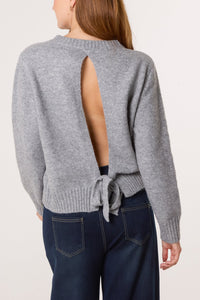 OPEN BACK KNOT JUMPER