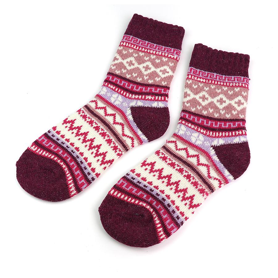 Pink mix nordic socks