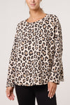 LEOPARD PRINT SWEATSHIRT