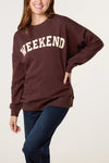 WEEKEND CREW NECK SWEATSHIRT
