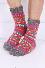 Iona Sofa Socks Pink
