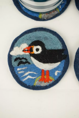 Circus Of Puffins Coaster