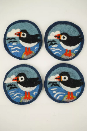 Circus Of Puffins Coaster