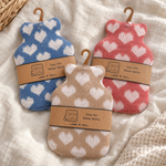 Heart Print Mini Hot Water Bottle – 500ml