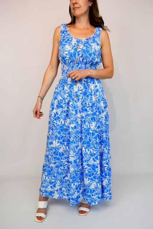 Leaf Print Vest Top & Trousers Set Red