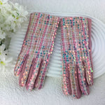 Sequin Pink Gloves