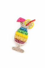 RAINBOW COCKTAIL BROOCH