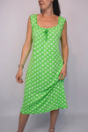 Fade Spot Tie Back Viscose Dress