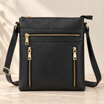 Multi-Zip Crossbody Bag