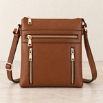 Multi-Zip Crossbody Bag