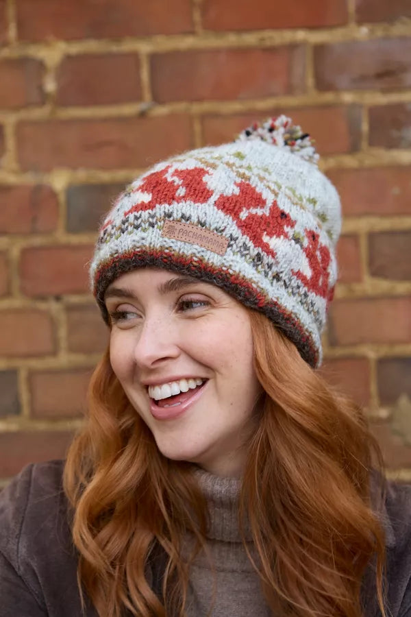 Squirrel Bobble Beanie