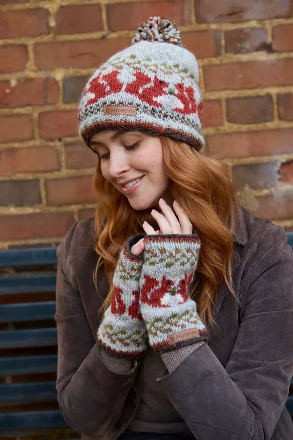 Squirrel Bobble Beanie