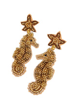 GOLD SEAHORSE EARRINGS