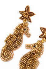 GOLD SEAHORSE EARRINGS
