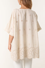 Embroidered Broderie Cotton Tunic