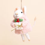 Felt Christmas Present Mouse Hanging Decoration 🐭🎁