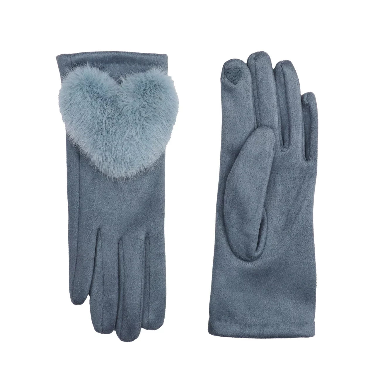 Faux Fur Heart Glove