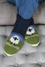 Flock Of Sheep Lined Sofa Socks