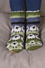 Flock Of Sheep Slipper Socks