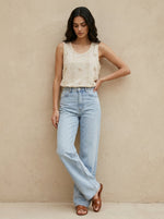 Broderie Loose Fit Vest Top