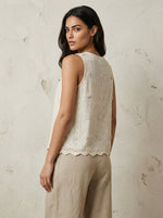 Broderie Loose Fit Vest Top