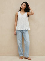 Broderie Loose Fit Vest Top