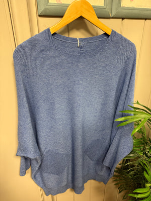 Batwing Knit Jumper with Pockets