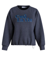 YEST C’est La Vie Sweatshirt – Dark Grey Melange