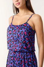 Vibrant Animal Puff Ball Dress