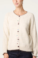 Whimsical Button Knit Cardigan