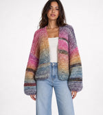 Chunky Knit Balloon Sleeve Cardigan