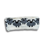 hand-knitted sheep wool headband