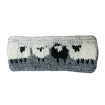 hand-knitted sheep wool headband