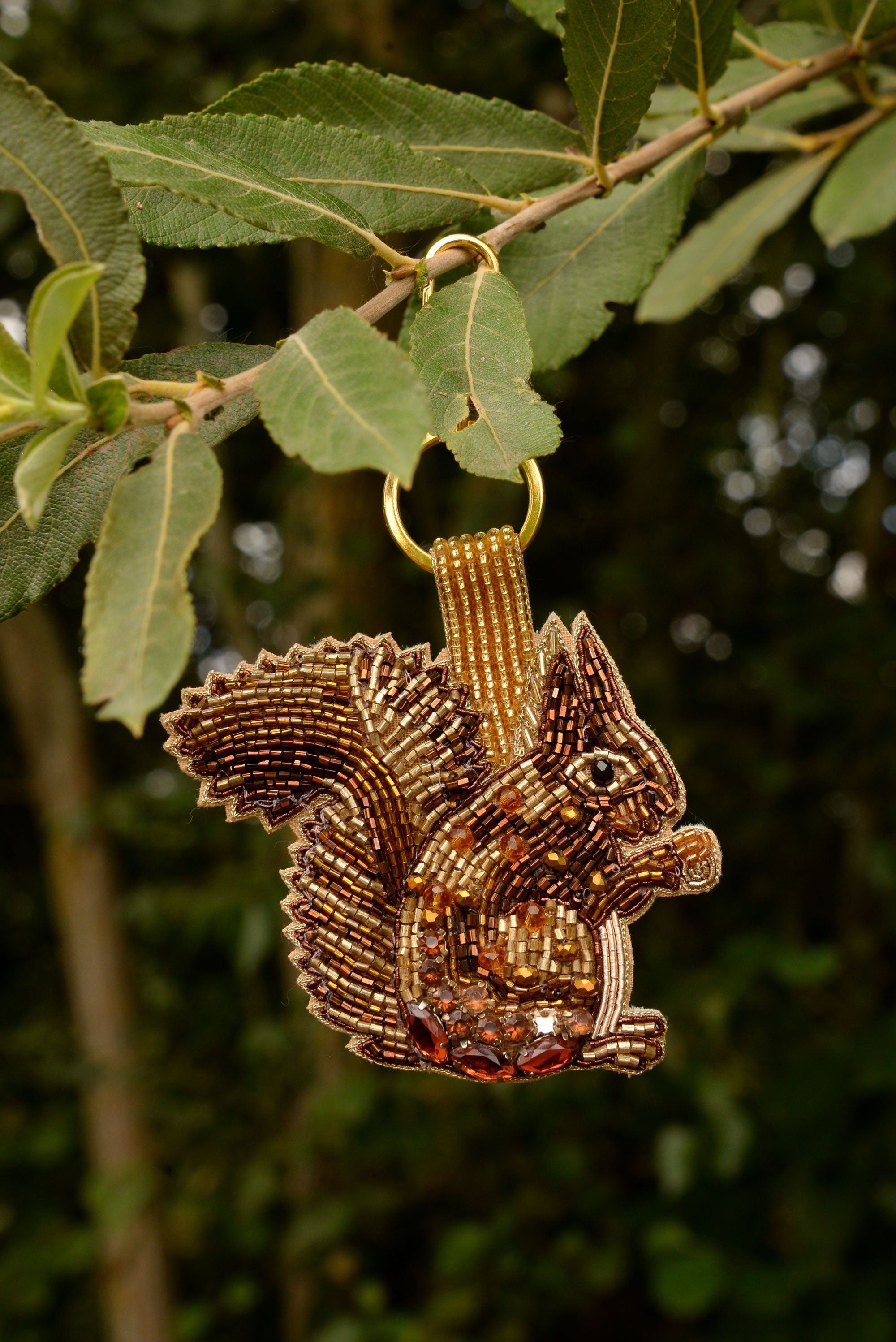 BEADED KEYRING/BAG CHARM