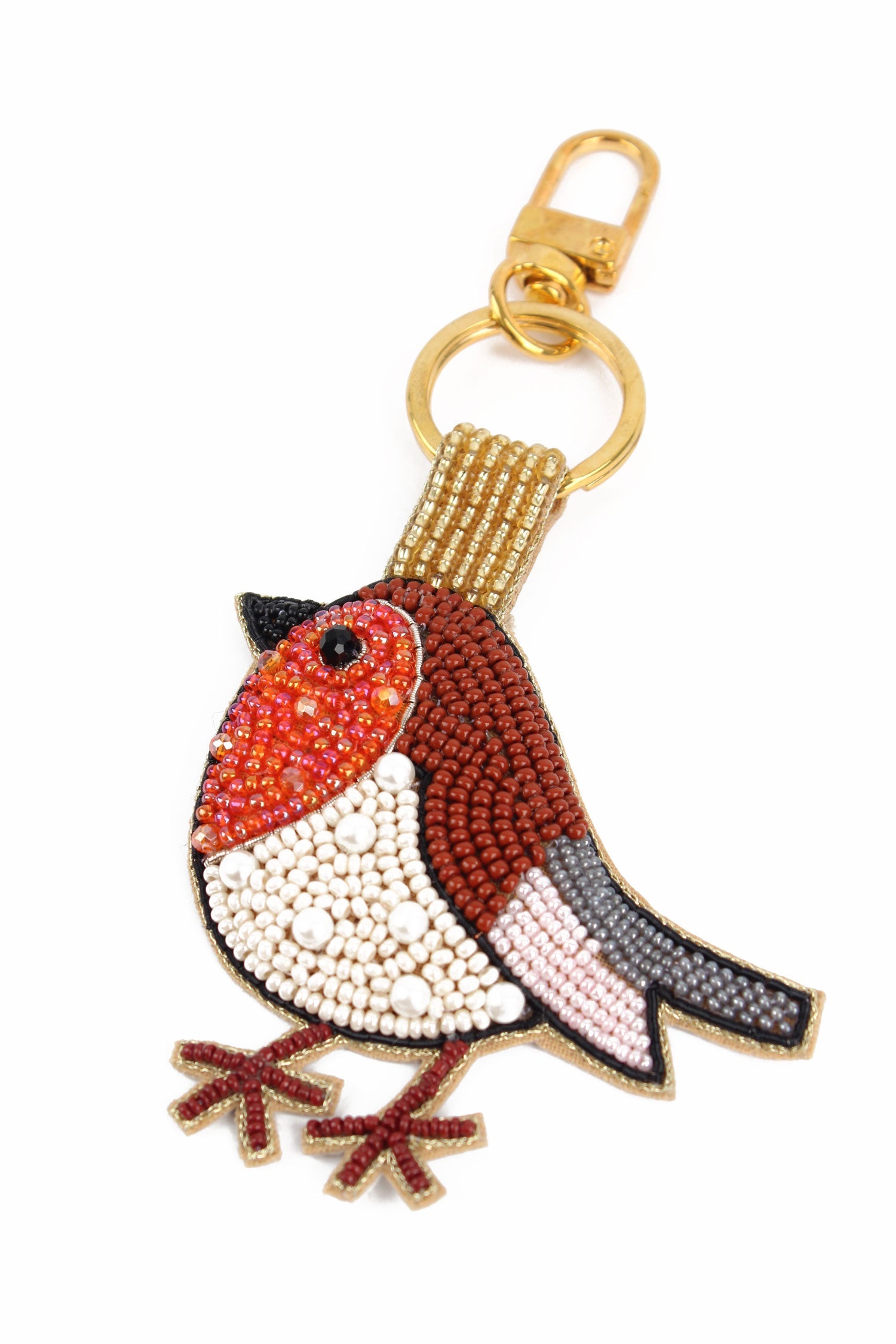 BEADED KEYRING/BAG CHARM