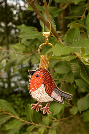 BEADED KEYRING/BAG CHARM