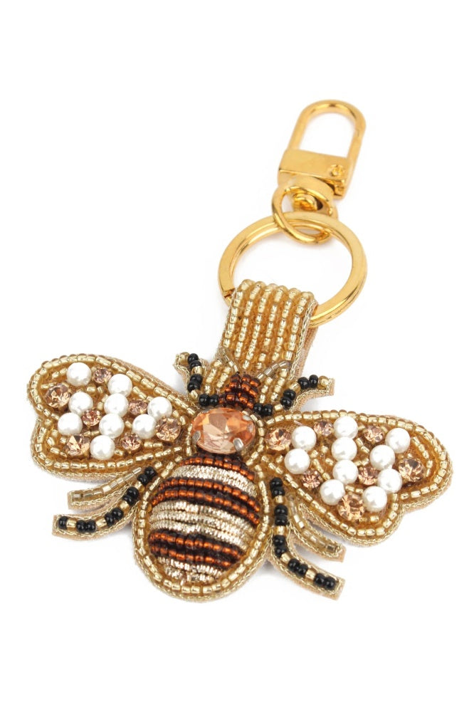 BEADED KEYRING/BAG CHARM